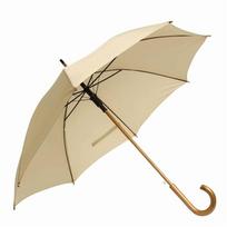 L-Merch Boogie medinė rankena automatinis skėtis lazda 89cm x smėlis