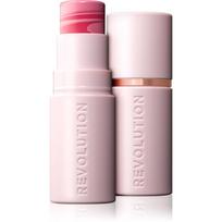 Revolution Skin Silk Blush Stick kreminiai skaistalai pieštukinė priemonė atspalvis Light Pink Marble 4.5 g