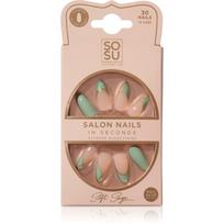 SOSU Cosmetics Salon Nails Priklijuojami nagai atspalvis Soft Sage 30 vnt.