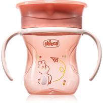 Chicco 360 Perfect X 12m+ mokomasis puodelis su rankenomis Pink 200 ml