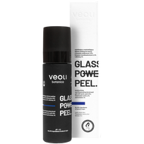Veoli Botanica Glass Skin Power Peel drėkinantis ir skaistinantis gelinis veido pilingas su pieno rūgštimi, 30 ml.