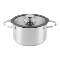 Nerūdijančio plieno puodas su dangčiu UNIWELL, 22 cm