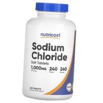 Natrio chloridas, Sodium Chloride 1000, Nutricost 240 tab. (36647019) 240tab