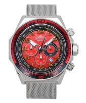 Invicta Racing Chronograph Nerūdijančio Plieno Raudonas Ciferblatas Kvarcinis 47900 Vyriškas Laikrodis raudona