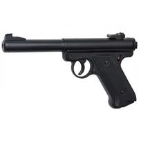 Airsoft pistoletas Ruger MK1 green gas 115m/s