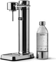 "Aarke Carbonator 3" vandens karbonizatorius, nerūdijančio plieno korpusas, gazuoto sodos vandens karbonizatorius, įskaitant PET butelį be BPA, suderinamas su 60 l / 425 g "Sodastream" balionais