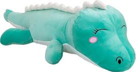 "Aiuidun" pliušinis žaislas "Dinozauras" pliušinis žaislas pliušinė pagalvėlė, ilgas "Dino" pliušinis žaislas "Hug" pagalvėlė "Lumbar" nugaros pagalvėlė lėlės dovanos vaikams (120 cm, žalia - "Happy")