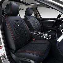 "Chifeng" automobilio sėdynių užvalkalai, priekinės sėdynės, 2 vnt., skirti "Kia Sportage", "Sorento", "Rio", "Ceed", "Proceed" automobilio sėdynių užvalkalai, dirbtinė oda, patogūs, atsparūs vandeniui, atsparūs dėvėjimuisi, kvėpuojantys, juodi