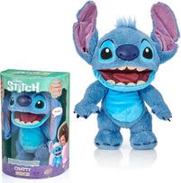 "Disney" "Chatty Stitch Deluxe Puppetronic", interaktyvi animatronik lėlė su daugiau nei 50 garsų, kalbanti ir judanti, maždaug 30 cm dydžio, skirta vaikams ir suaugusiesiems