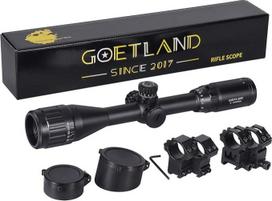 "Goetland" šautuvo optinis taikiklis 3-12 x 40 AO "Airsoft" raudonai žalias tinklelis su montavimo žiedais SFP, skirtas taktiniams medžiokliniams arbaletams, pneumatiniams šautuvams, sportiniams šauliams