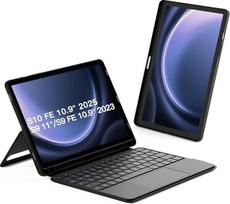 "Inateck" dėklas su klaviatūra, skirtas "Samsung Galaxy Tab S10 FE/S9 FE/S9", klaviatūra planšetinio kompiuterio portreto/landšafto stovui, nuimama, su jutikliniu kilimėliu, QWERTZ, AceTouch N0064