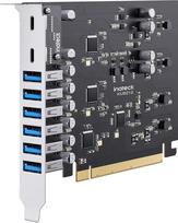 "Inateck" PCIe USB 3.2 Gen 2 kortelė, "USB C Power Delivery" įkrovimas, 2 USB C prievadai ir 6 USB A prievadai su 16Gb/s bendru pralaidumu, KU8212