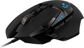 "Logitech G502 HERO" žaidimų pelė (su HERO jutikliu, RGB, 16 000 DPI, 11 programuojamų mygtukų, nešiojamojo ir asmeninio kompiuterio pelė, 5 pritaikomi svoriai, balanso reguliavimas, ES pakuotė), juoda