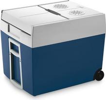 "Mobicool MT48W AC/DC" - elektrinis aušintuvas su ratukais, talpinantis visą dėžę gėrimų / alaus, 48 litrų, 12 V ir 230 V, skirtas naudoti automobilyje, sunkvežimyje, valtyje, kemperyje ir namuose