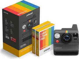 "Polaroid" - "Now Gen 3" - momentinis fotoaparatas - fotoaparato ir spalvotos juostos rinkinys (16 nuotraukų), juodas (6560)