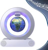 "Poojaed" magnetinė plaukiojanti gaublio lempa su "Bluetooth" garsiakalbiu, šaunus įtaisas "O Frame Globe" biurui, namams, knygų lentynai, stalo dekorui, šauni dovana vyrams, žmonai, tėvui, vyrams