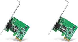 "TP-Link Gigabit PCI Express" tinklo adapteris, 32 bitų PCIe sąsaja, palaiko operacines sistemas "Windows 11/10/8.1/8/7/Vista/XP", žemo profilio laikiklis (TG-3468) (2 vnt.)