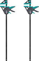 "wolfcraft Pro Ergo" 8677060 Vienarankiai spaustuvai - patogūs spaustuvai, tinkami naudoti visur - 700 mm spindulys - pagaminti Europoje - 2 vnt.