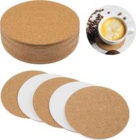 30 lipnių kamštinių pagaliukų pakuotė, 10 x 0,2 cm apvali izoliacinė kamštinė lenta, amatininkų kamštiniai kilimėliai, kamštiniai padėkliukai, padėkliukai, stiklinės, gėrimams, barui, puodeliams