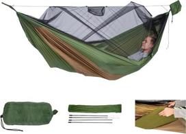 AMAZONAS Adventure Hero XXL - itin lengvas hamakas nuo uodų su miegamojo kilimėlio skyriumi | Tik 555 g | Didžiausia apkrova 150 kg | Idealiai tinka nuotykiams gamtoje