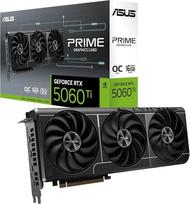 ASUS "Prime GeForce RTX 5060 Ti" 16GB GDDR7 OC Edition žaidimų vaizdo plokštė (Nvidia GeForce RTX5060Ti DLSS 4, 2,5 lizdo konstrukcija, PCIe 5.0, 3x DisplayPort 2.1b, 1x HDMI 2.1b, PRIME-RTX5060TI-O16G)