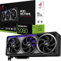 ASUS ROG Astral GeForce RTX 5080 16GB GDDR7 OC Edition žaidimų vaizdo plokštė (Nvidia GeForce RTX5080, keturi ventiliatoriai, PCIe 5.0, 2x HDMI 2.1b, 3x DisplayPort 2.1a, ROG-ASTRAL-RTX5080-O16G-GAMING)