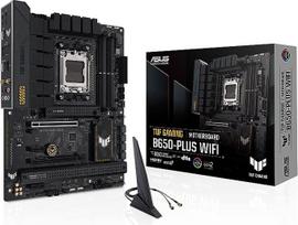 ASUS TUF TUF Gaming B650-Plus WiFi pagrindinė plokštė, AMD AM5 lizdas, "Ryzen 7000", ATX, PCIe 5.0, DDR5 atmintis, 14 maitinimo pakopų, USB 3.2 Gen 2x2 Type-C, "WiFi6", "Aura Sync