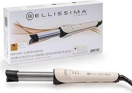 Bellissima Imetec Instant Curls & Waves Termokontrolės garbanojimo lygintuvas 25 mm skersmuo Reguliuojama temperatūra 170 °C - 210 °C Greitas kaitinimas Automatinis išsijungimas Kabelio spaustukas