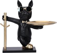 Buldogo raktų laikiklis dubenėlis Statulėlė Vyrų miegamojo reikmenys Cool dekoracijos Šiuolaikinės namų dekoracijos Cute Frenchie aksesuarai Buldogo saldainiai Stalo apdaila ir