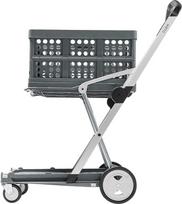 CLAX® Special Edition Grey | Kelioninis stalas | Rinkimo vežimėlis | Pirkinių vežimėlis | Komplektuojama sulankstoma dėžė