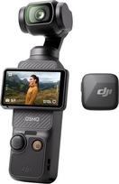 DJI Osmo Pocket 3 + mini siųstuvas su mikrofonu (Infinity Black), Vlogging kamera, belaidis mikrofonas, detalus garsas, OsmoAudio, aktyvus triukšmo slopinimas, automatinis ribojimas