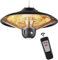 DONYER POWER lauko šildytuvai sodo terasos šildytuvui su nuotolinio valdymo pulteliu 800 W/1200 W/2000 W halogeniniai prožektoriai Vandeniui atsparūs šiltnamio infraraudonųjų spindulių šildytuvai