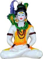 Esplanade Shiva Shiv Adiyogi Natraj Idol Murti Figurine for Pooja at Home and Mandir - 9" - Multi-Colour