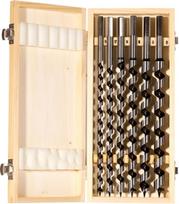 fischer grąžtų rinkinys, 10-20 mm skersmens, įvairių dydžių grąžtų rinkinys, skirtas gręžti gilias skyles minkštoje ir kietoje medienoje, 6 vnt.