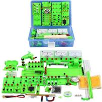 Fizikos elektros grandinės mokymosi rinkinys, grandinės variklio rinkinys, elektros grandinės mokymosi rinkinys, 98 dalys su angliškomis instrukcijomis, praktinis įgūdžių tobulinimas jaunesniųjų vyresniųjų klasių moksleiviams