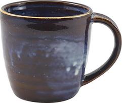 Genware Terra MUG-PBL32 Porcelianinis puodelis, Aqua Blue, 320 ml (6 vnt.)