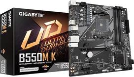 GIGABYTE B550M K pagrindinė plokštė - "AMD Ryzen 5000" procesoriai, iki 4733 MHz DDR4, 1xPCIe 4.0 + 1xPCIe 3.0 M.2, 1GbE LAN, USB 3.2 Gen 1