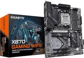 GIGABYTE X870 Gaming WIFI6 pagrindinė plokštė - palaiko AMD Ryzen 9000 procesorius, 8+2+2 fazių VRM, iki 8000 MHz DDR5 (OC), 1x PCIe 5.0, "Wi-Fi 6", 2.5GbE LAN, USB 4