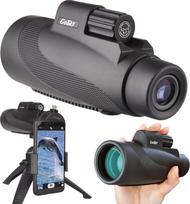 Gosky 12X50 didelio galingumo prizmės monokuliaras - atsparus vandeniui / rūkui / atsparus smūgiams Grip Scope - FMC žalias plėvelės optinis objektyvas - žygiams, medžioklei, laipiojimui, paukščių stebėjimui stebint laukinę gamtą ir kraštovaizdį