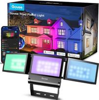 Govee Outdoor Triade LED Spotlight, RGBIC LED Floodlight Outdoor with 4500LM Warm White and Cool White, Aluminium Alloy, IP66 Waterproof, Smart Flood Lights Works with Matter, Alexa & Google Assistant
