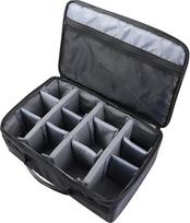 HMF 18440 Fotoaparato transportavimo dėklas iš aliuminio su krepšiu ir atskirais skirtukais 48 x 32 x 22,5 cm