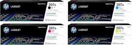 HP 207A 4 vnt. originalių tonerių kasečių (W2210A W2211A W2212A W2213A) Color Laserjet PRO M255 M282 M283
