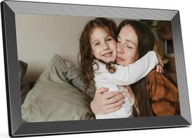 KODAK skaitmeninis nuotraukų rėmelis "WiFi" 15,6 colių HD IPS jutiklinio ekrano elektroninis nuotraukų rėmelis su 32GB atmintimi, automatiniu nuotraukų sukimu, dalijimusi nuotraukomis ar vaizdo įrašais bet kur naudojant programėlę, juodas