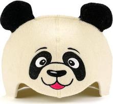 Natūralios tekstilės pirties kepurė "Sauna Panda" White - 100 % organinės vilnos veltinio kepurės - apsaugo galvą nuo karščio - pridedamas angliškas pirties elektroninės knygos vadovas - su siuvinėjimu