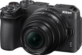Nikon Z 30 Kit DX 16-50 mm 1:3.5-6.3 VR (20,9 MP, 11 fps, hibridinis AF su fokusavimo asistentu, ISO 100-51.200, 4K UHD vaizdo įrašas, kurio trukmė iki 125 minučių) Juoda