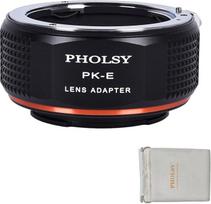 PHOLSY PK - Sony E objektyvo adapteris, suderinamas su Pentax K PK objektyvu ir Sony E fotoaparato korpusu Alpha a7 a6000 a6300 a6500 a5000 a5100 NEX 7/6/5, NEX 5N 3N, a9 ii, a7S iii ii, a7R v iv iii, a7C