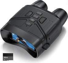 Relassy 4K HD skaitmeniniai infraraudonųjų spindulių naktinio matymo žiūronai, 400 m nuotolis, 4000 mAh, įkraunami naktinio matymo prietaisai, 5X skaitmeninis priartinimas, skirti paukščių stebėjimui, stovyklavimui, medžioklei su 32GB