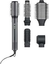 SEVERIN WL 0684 "5-in-1 Airstyler", jonų plaukų džiovintuvas, plaukų formavimo šepetys su oro srauto technologija, penki daugiafunkciniai priedai, ypač lengvas ir kompaktiškas, 1500 W, antracito spalvos,
