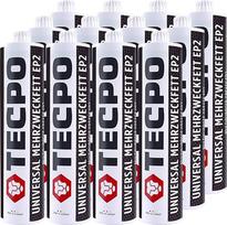 TECPO universalus universalus daugiafunkcis tepalas 500 g EP2 ličio tepalas Ličio tepalas Universalus ilgaamžis tepalas Atsparus temperatūrai Slankiojančių riedėjimo guolių tepalas Atsparus vandeniui Pakuotė 12 vnt.