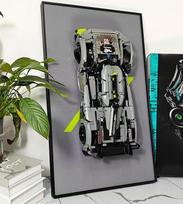 WETCEAOM Lego 42156 Technic Peugeot 9X8 24H Le Mans Hybrid Hypercar Wall Frame for Lego Le Mans Model Size 75 x 45 cm (modelio nėra)